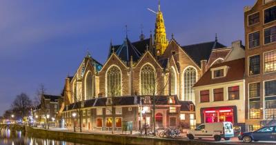 Amsterdam - View of the Oude Kerk
