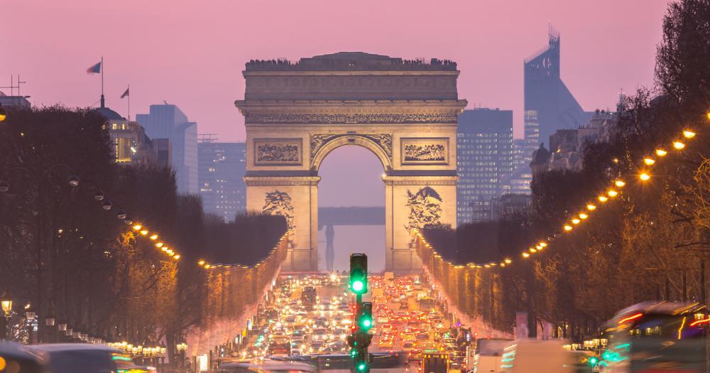Paris - View of the Arc of Triomphe
