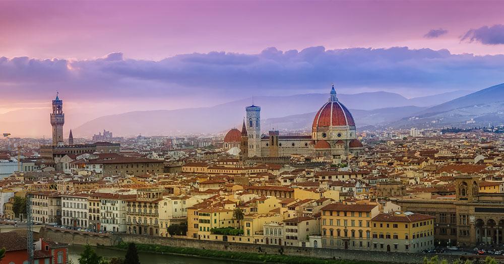 Florence - summery view of the city