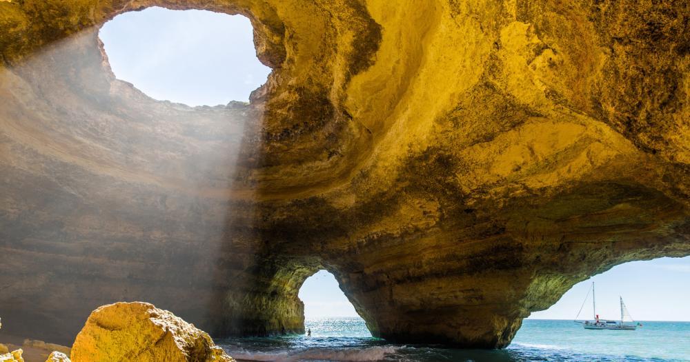 Algarve - View into the Benagil Caves