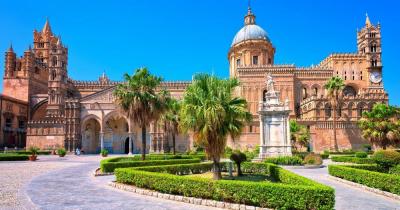 Palermo - View of the cathedral of Palermo