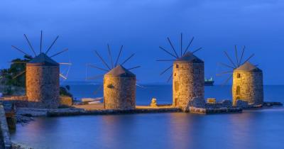 Cesme - View of the windmills